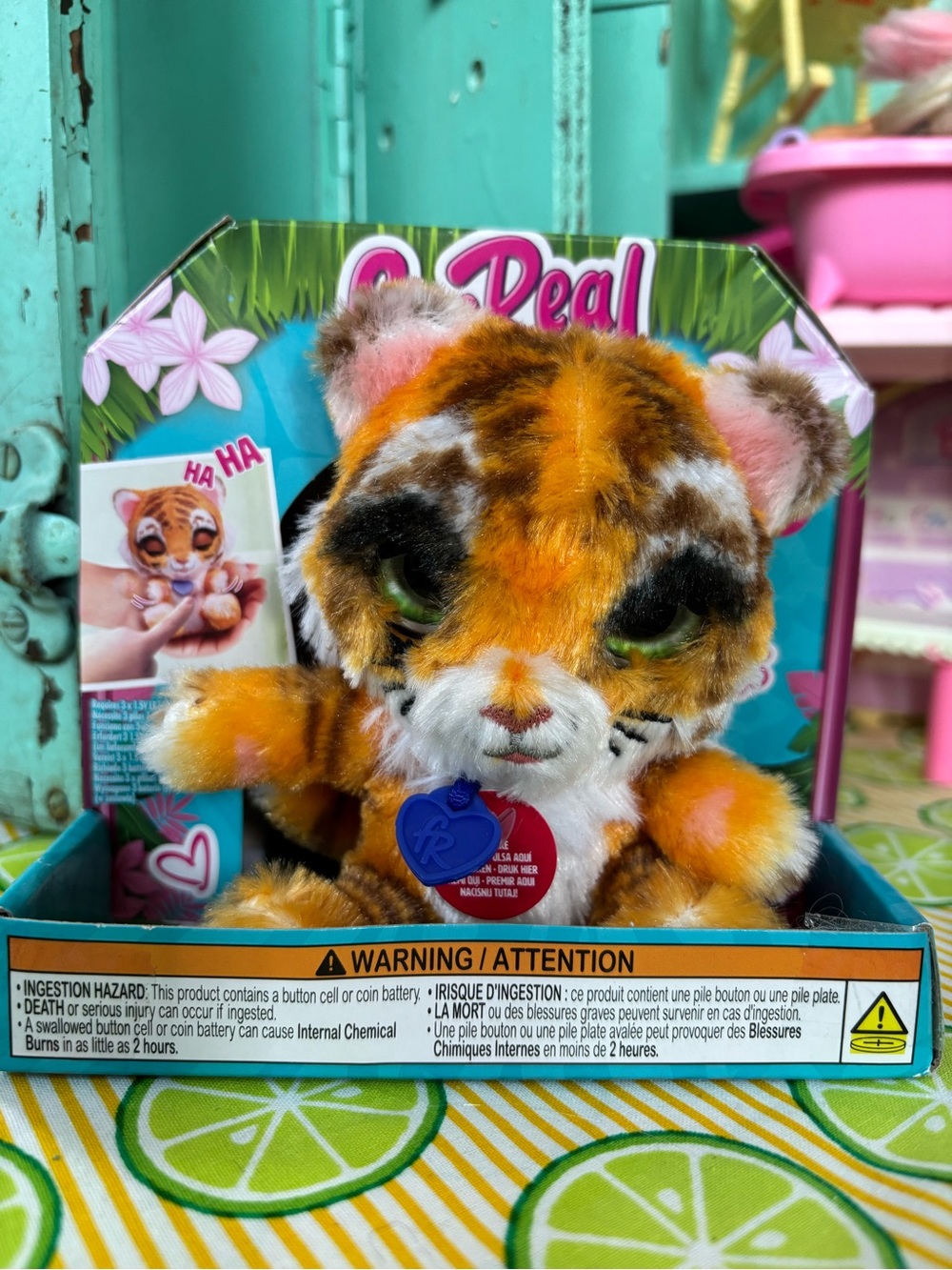 Hasbro Fur Real My Mini’s Little Hugs Tiger with sound